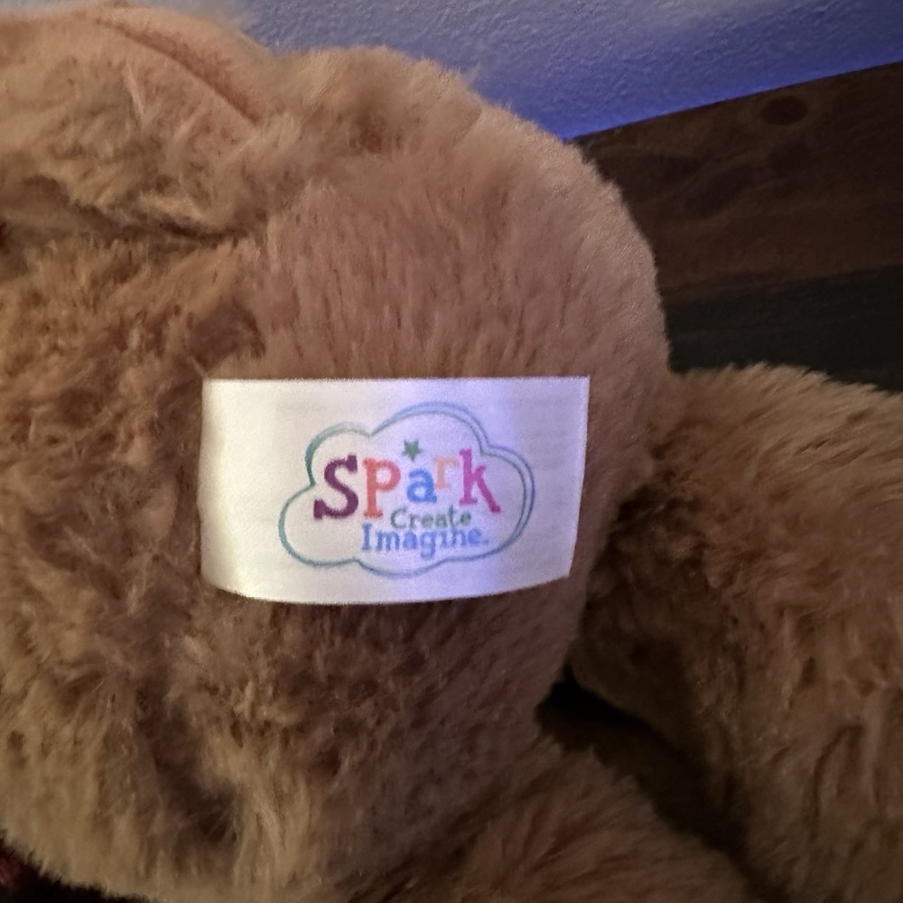 Set of 2 Spark Create Imagine Plush Moose & Holiday Hedgehog Stuffed Animals - Picture 3 of 9